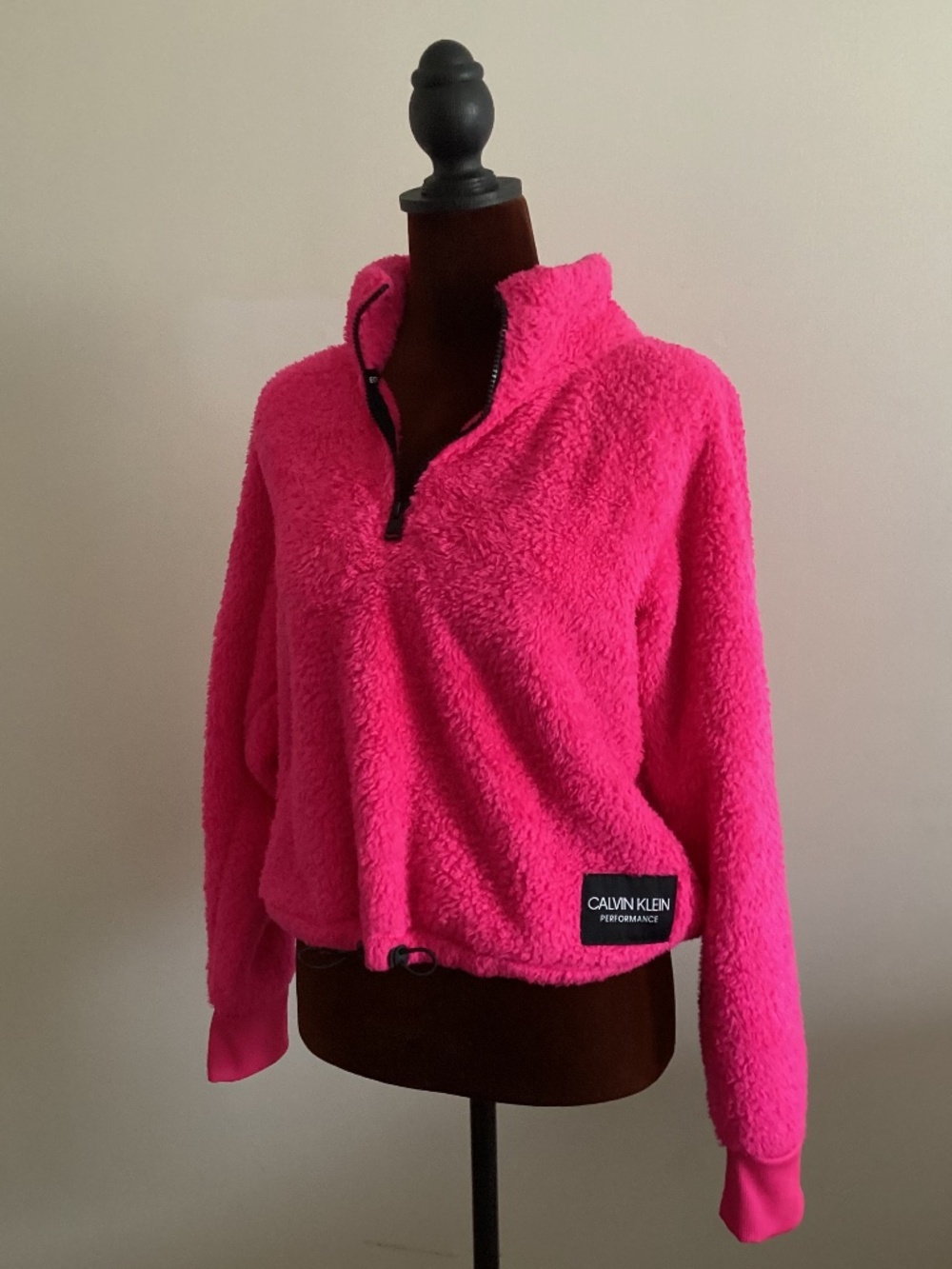 Furry/fuzzy pink Calvin Klein sweater
